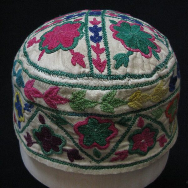 Afghanistan - Laqay girls hat, silk embroidery on cotton