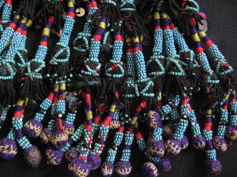 Uzbekistan - Surkanderya tribal beaded tassels
