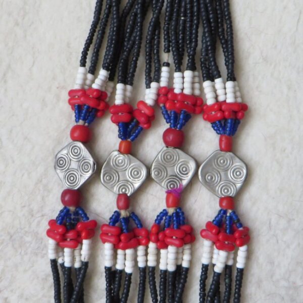 North Afghanistan – Pashtun tribal beaded tassels with silver