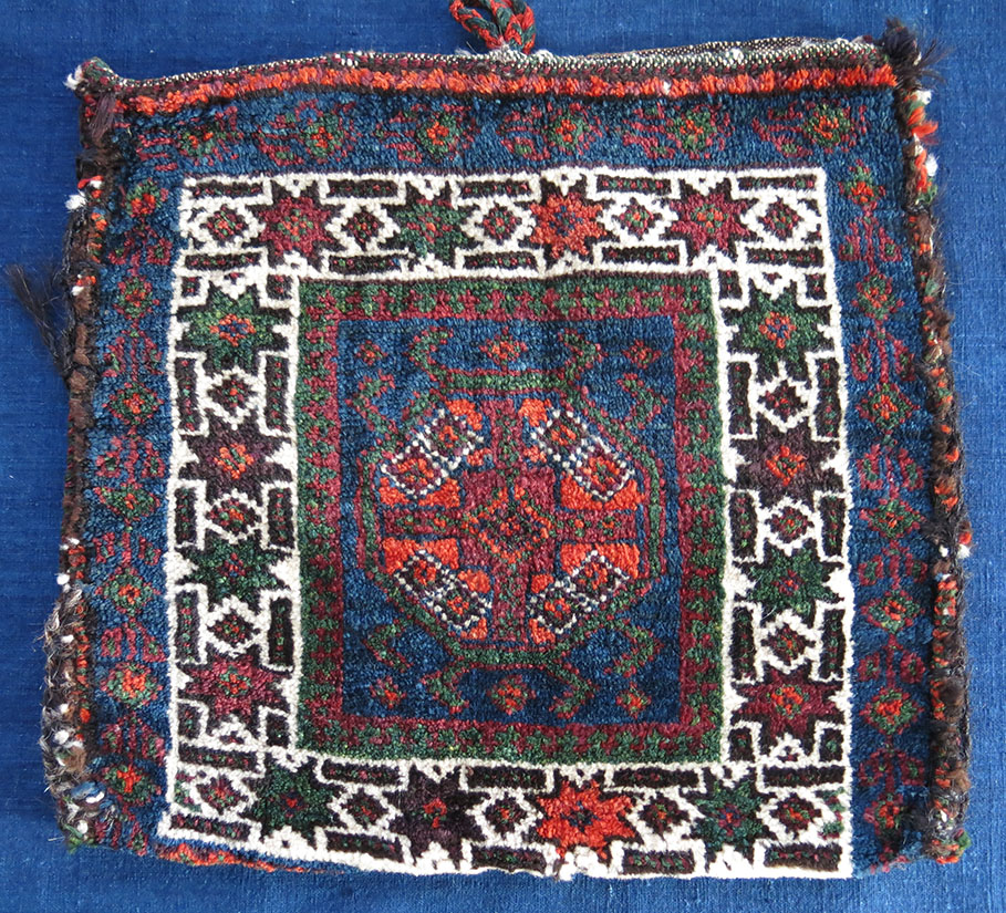 Afghanistan Baluch tribal bag with long traditional tassels