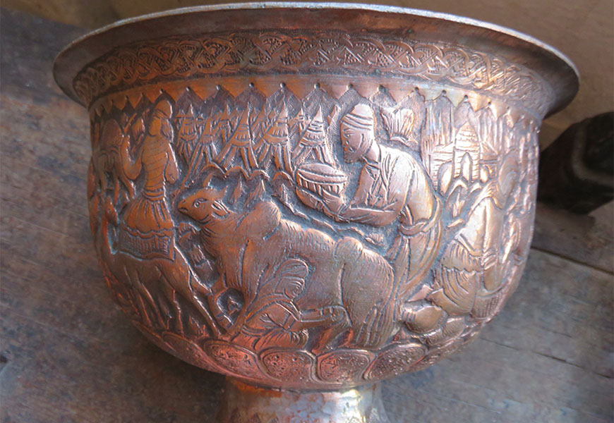 Persian - copper-bronze bowl