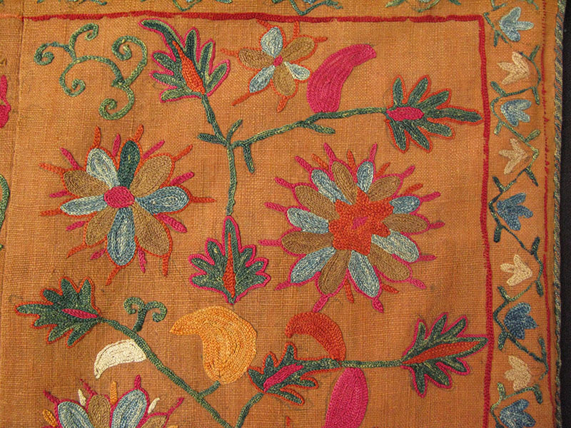 Tajikistan Lakai prayer silk on cotton Suzani