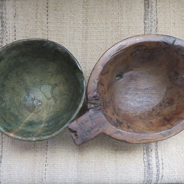 Anatolian – Turkmen nomadic hand carved wooden bowls