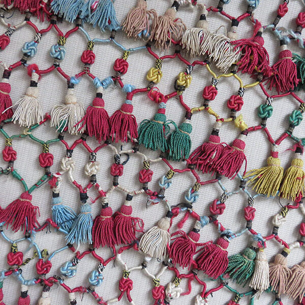 Uzbekistan – Surkhandarya, tribal bedding pile decoration silk tassel