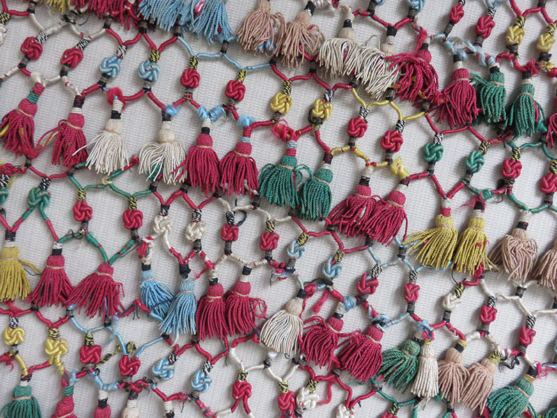 Uzbekistan – Surkhandarya, tribal bedding pile decoration silk tassel