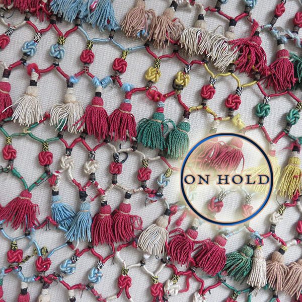 Uzbekistan – Surkhandarya, tribal bedding pile decoration silk tassel