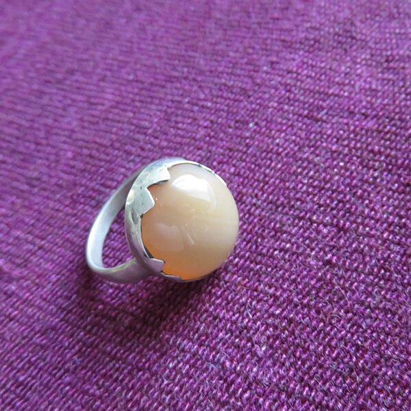 Afghanistan – antique agate silver ring
