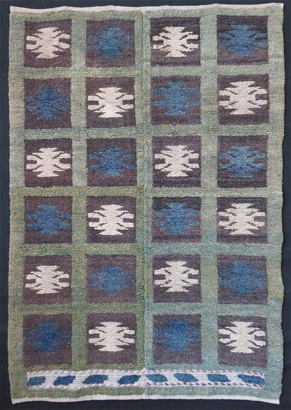 Anatolian Konya Turkmen loop knotted rug