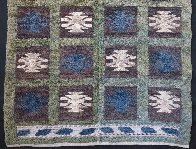 Anatolian Konya Turkmen loop knotted rug
