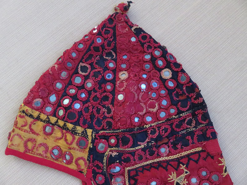 India Gujarat Helmet shape embroidery ethnic hat
