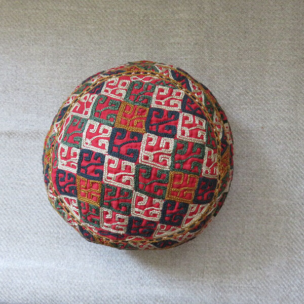 Afghanistan Turkmen Chodor tribal embroidered hat