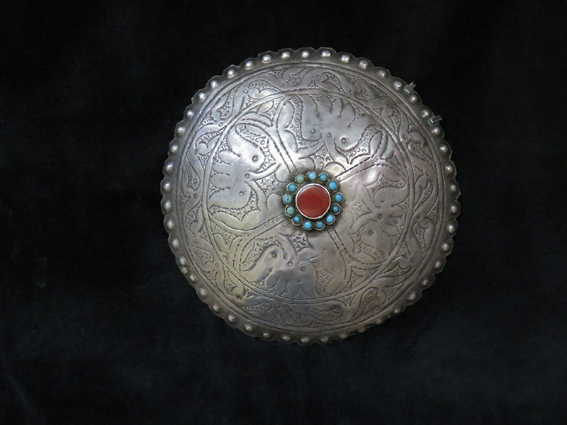 Turkmen Yomud - Olam tribal silver forehead ornament