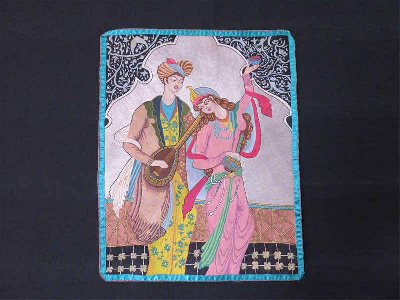 Persian - Azerbaijan silk embroidery - LAYLA & MAJNOON