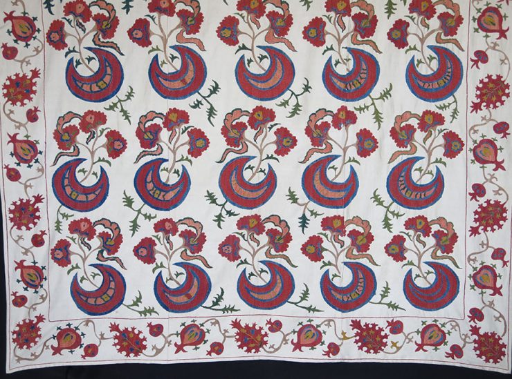 Uzbekistan - Tashkent ethnic silk embroidery Suzani