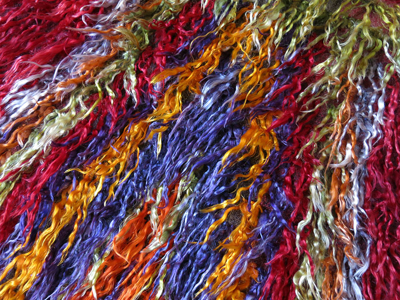 Anatolia - Konya Taurus Mountains tribal tulu - shaggy all silky wool rug