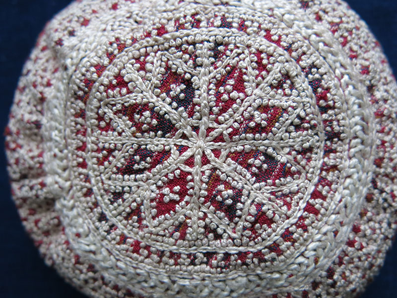 AZERBAIJAN – ARAKHCHYN – Ordubad Village Silk embroidered tribal hat