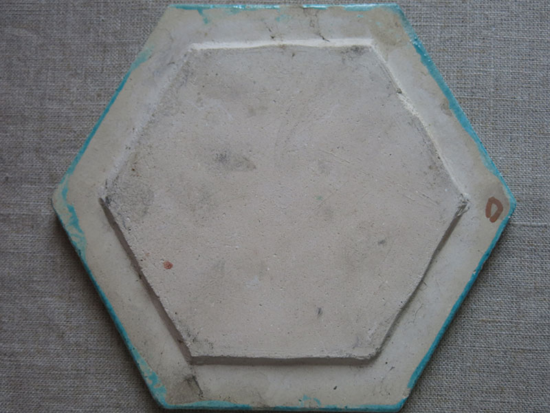 Anatolian Kutahya painted and glazed ceramic tile