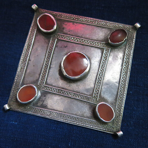 Turkmenistan - Tribal Turkmen antique silver pendant/ornament