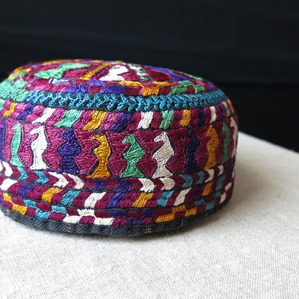 Iran – KHORASAN Kurdish tribal silk embroidery hat
