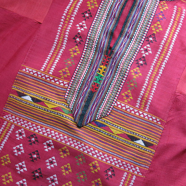 Turkmensahra Kelat Nadiri Turkmen tribal silk shirt