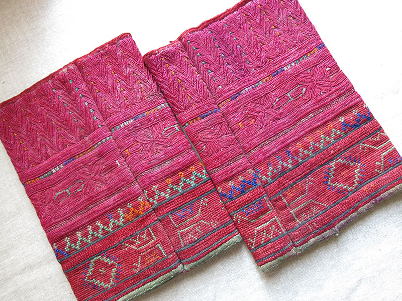 AFGHANISTAN - PAKISTAN - Waziristan valley tribal silk embroidered leggings