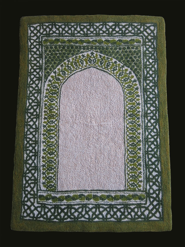 ANATOLIAN - KONYA IKONIUM studio felt and cotton fabric prayer mat