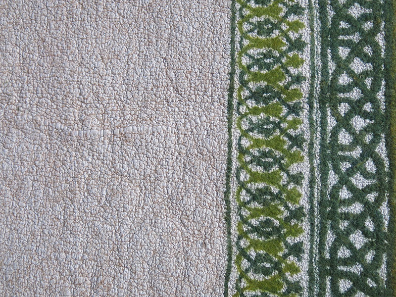 ANATOLIAN - KONYA IKONIUM studio felt and cotton fabric prayer mat