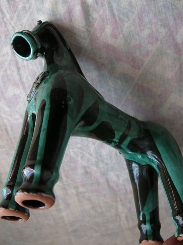 ANATOLIA – CANAKKALE DARDANEL Trojan horse shaped clay ceramic