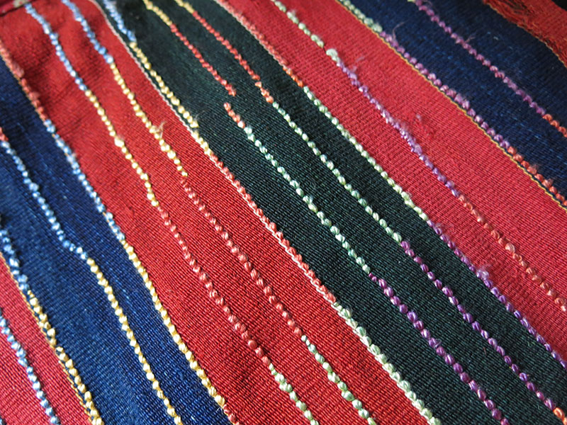ANATOLIAN - BURSA - Silk tulu / Shaggy type woven old kilim hanging