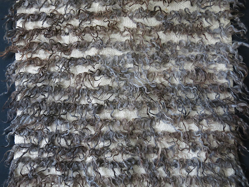 CENTRAL ANATOLIA - KARAMAN tribal Shaggy / Minimalist Tulu natural all wool rug
