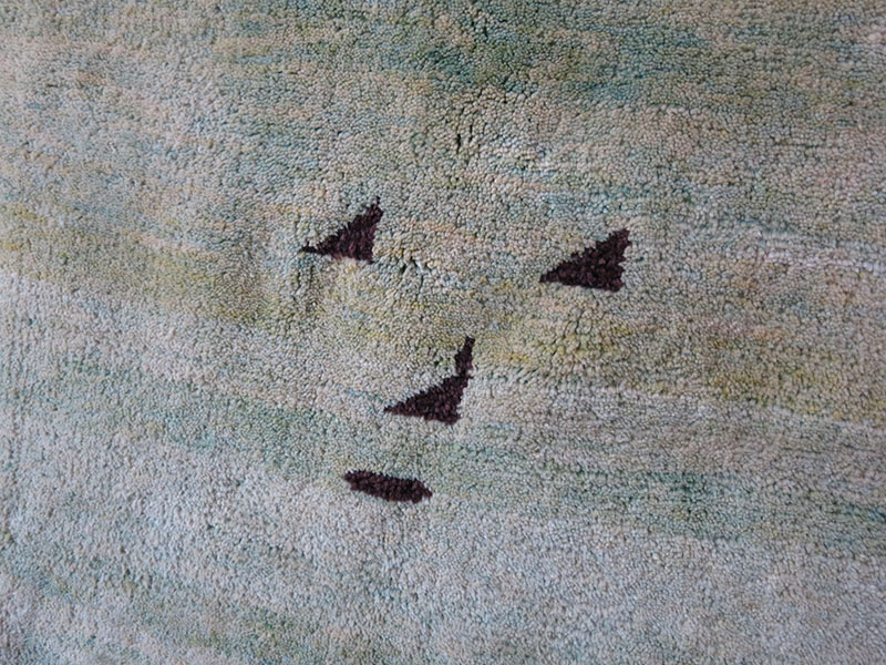 ANATOLIAN - Konya / KARAPINAR Small tribal angora rug