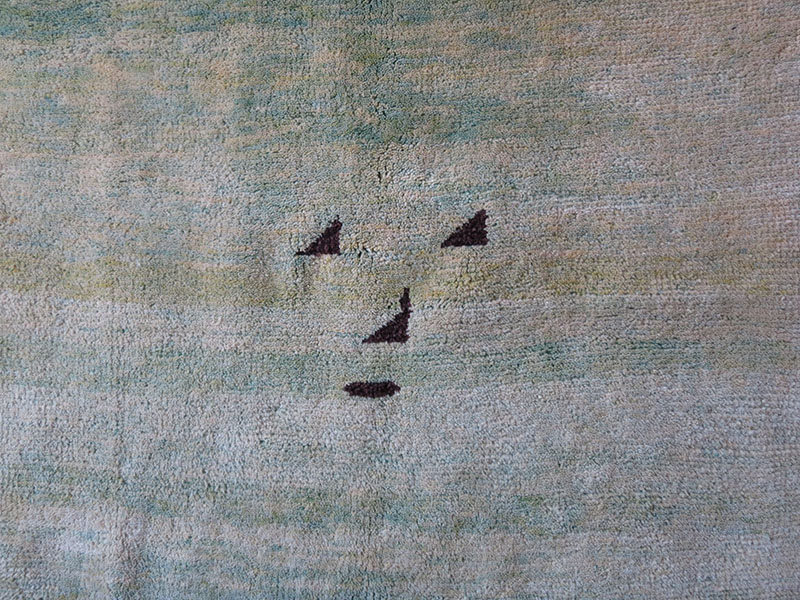 ANATOLIAN - Konya / KARAPINAR Small tribal angora rug