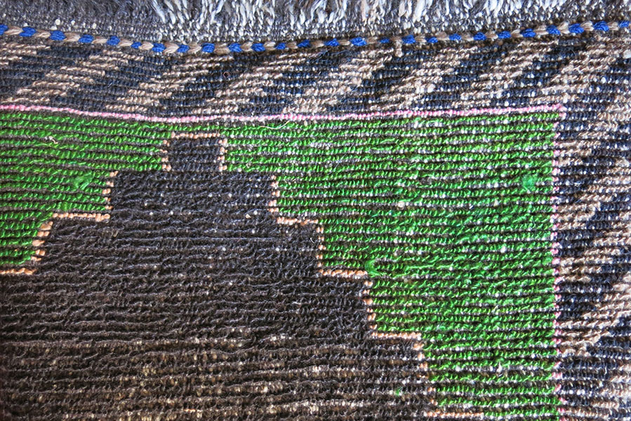 ANATOLIA - KONYA Karapinar – Taurus Mountains small angora wool minimalist prayer rug