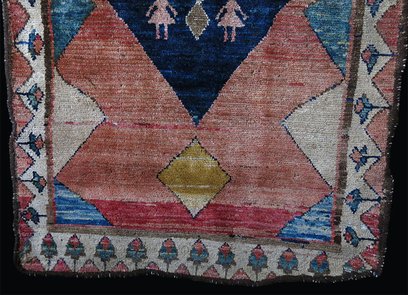 PERSIA - BAKTIARI GABBEH Southwest, antique tribal small rug