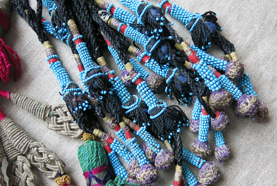 CENTRAL ASIAN mixed UZBEK / TAJIK tribal Tassels