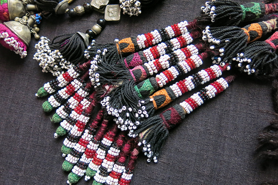 AFGHANISTAN - UZBEK ethnic decorative mix tassels