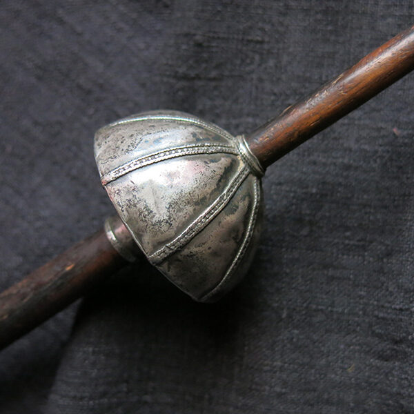 TURKMEN YOMUD tribal Silver handmade antique drop spindle