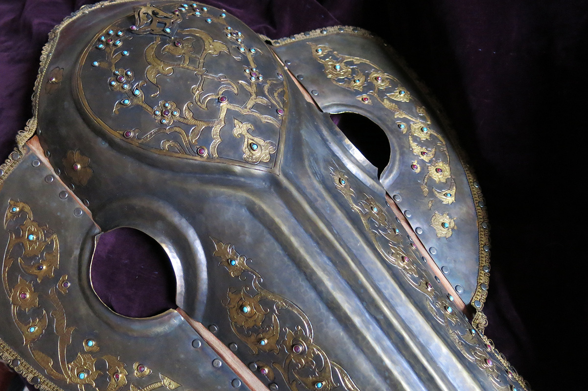 ANATOLIA – Istanbul OTTOMAN metal HORSE WAR HELMET / Mask