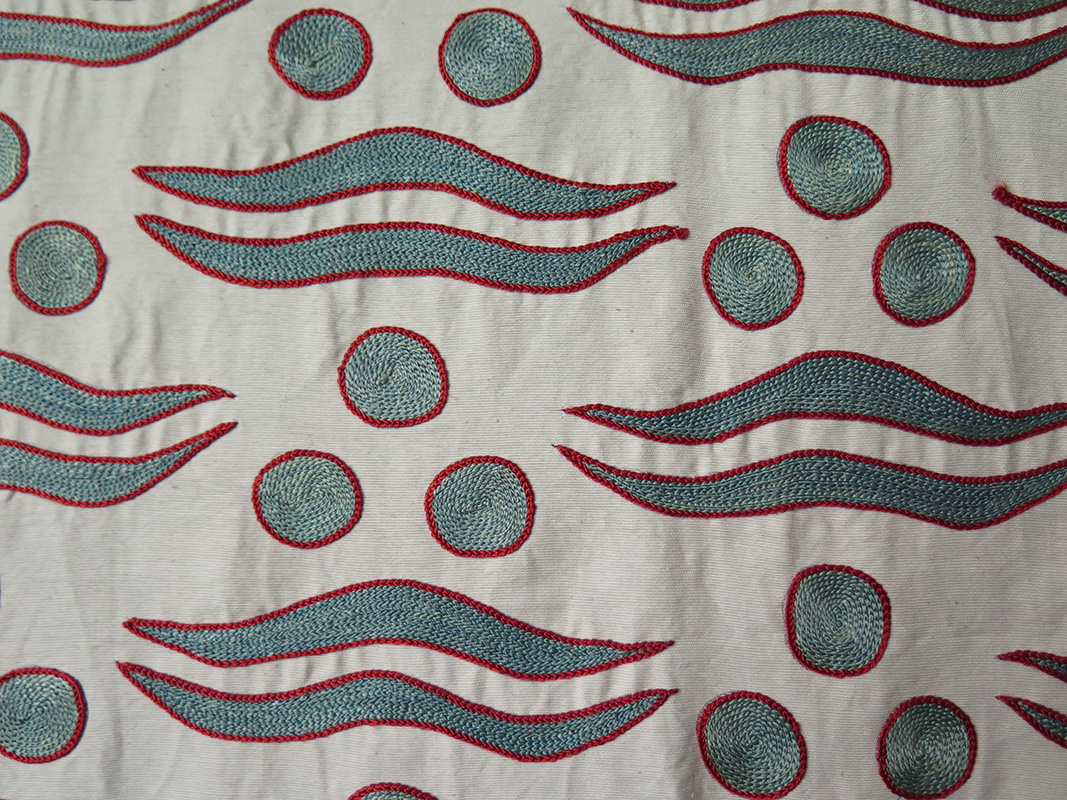 UZBEKISTAN FARGANA Valley, silk embroidery Suzani