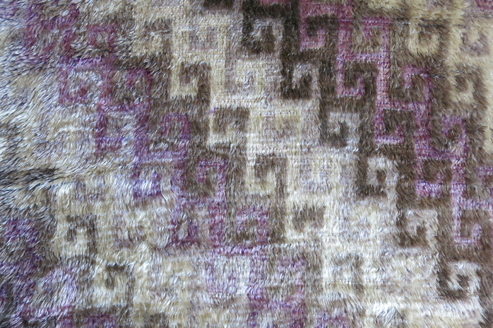 ANATOLIA – KONYA KARAPINAR tribal silky soft wool-angora mixture woven rug