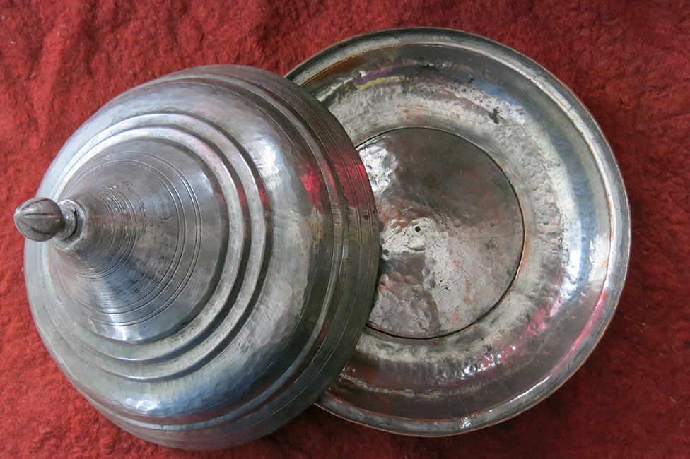 ANATOLIAN - OTTOMAN Antique tinned COPPER plate set