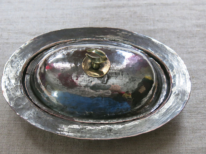 ANATOLIAN - TOKAT Ottoman mini hand forged copper metal tinned plate