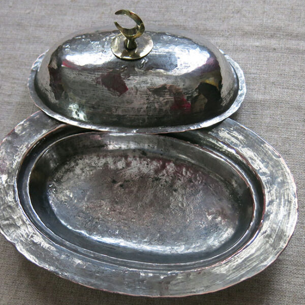 ANATOLIAN - TOKAT Ottoman mini hand forged copper metal tinned plate
