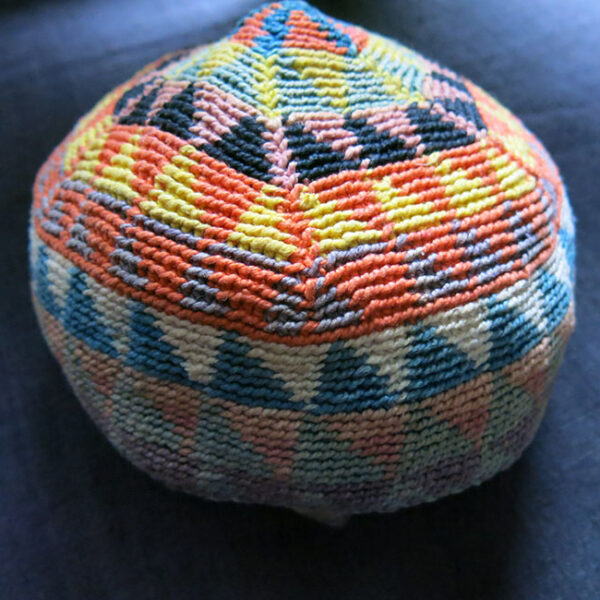 SYRIA - KURDISH hand knitted tribal wool hat