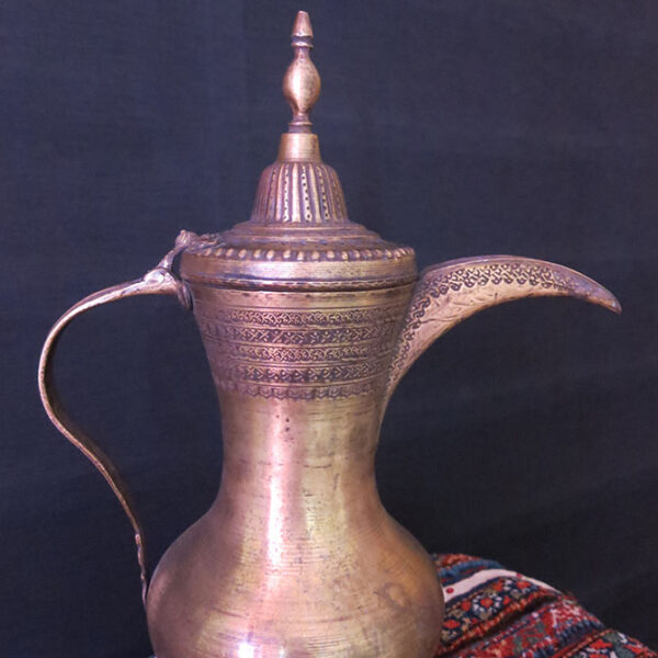 SYRIA DAMASCUS handmade brass large coffee pot