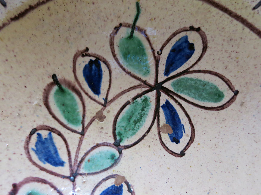 ANATOLIAN / Gallipoli – DARDANEL / CANAKKALE – glazed antique ceramic plate