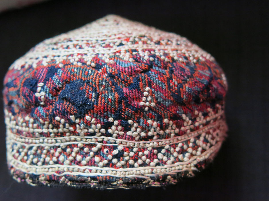 AZERBAIJAN - ARAKHCHYN – Ordubad Village ethnic silk embroidery hat