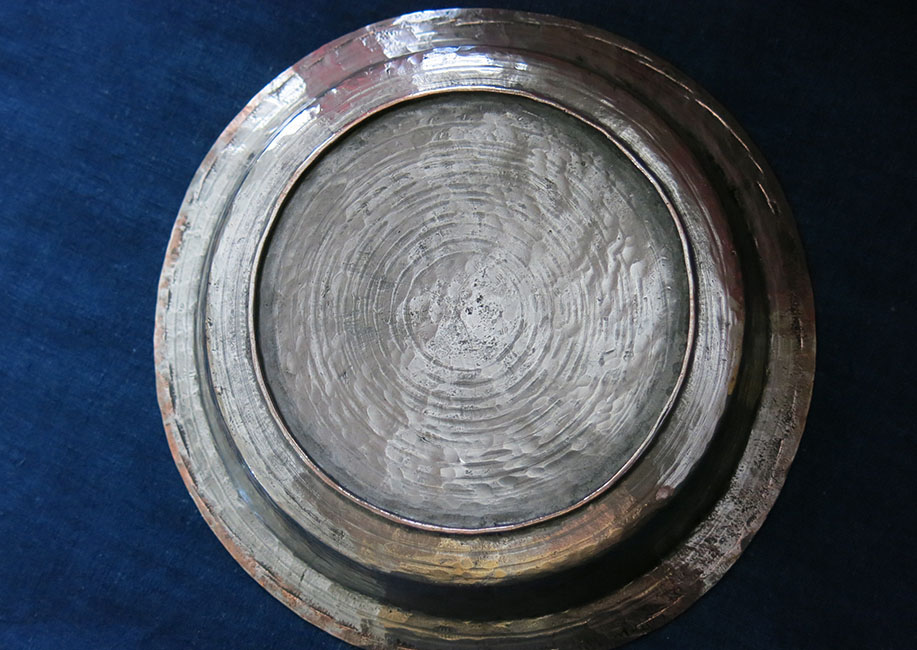 EASTERN ANATOLIA - Antique tinned copper unique plate