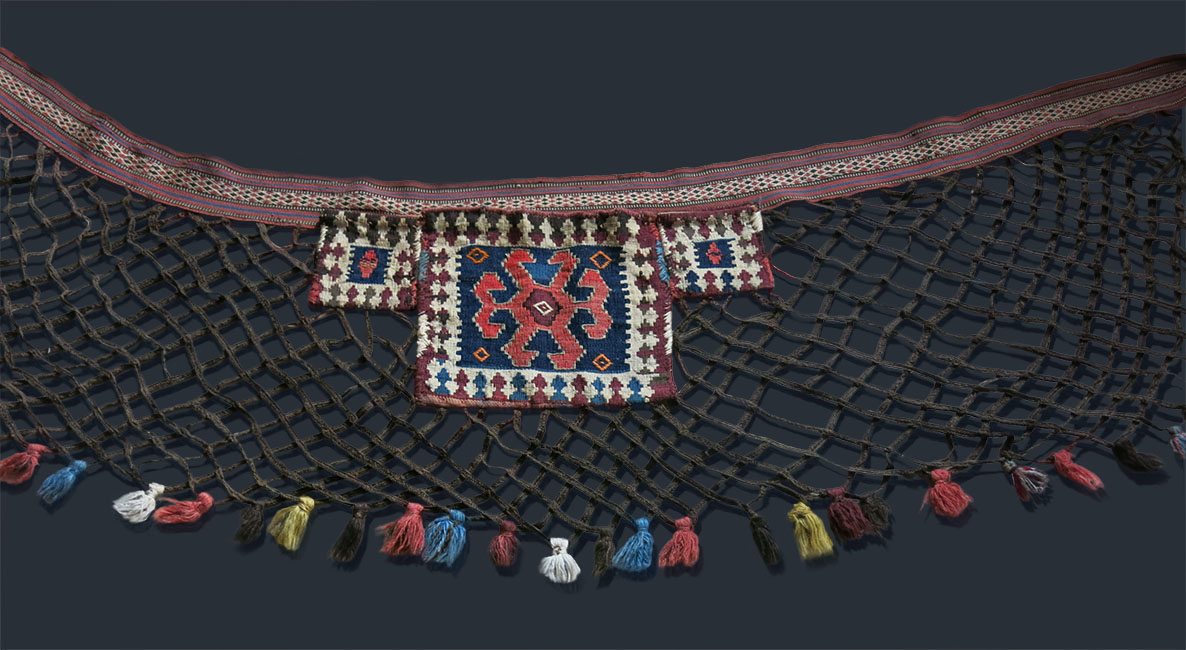 SHAHSAVAN Tribal SPOON HOLDER Alachik / Koshoktan tent hanging utensil holder
