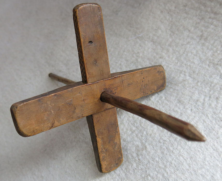 ANATOLIAN KONYA / KARAPINAR Turkmen antique hand carved drop spindle